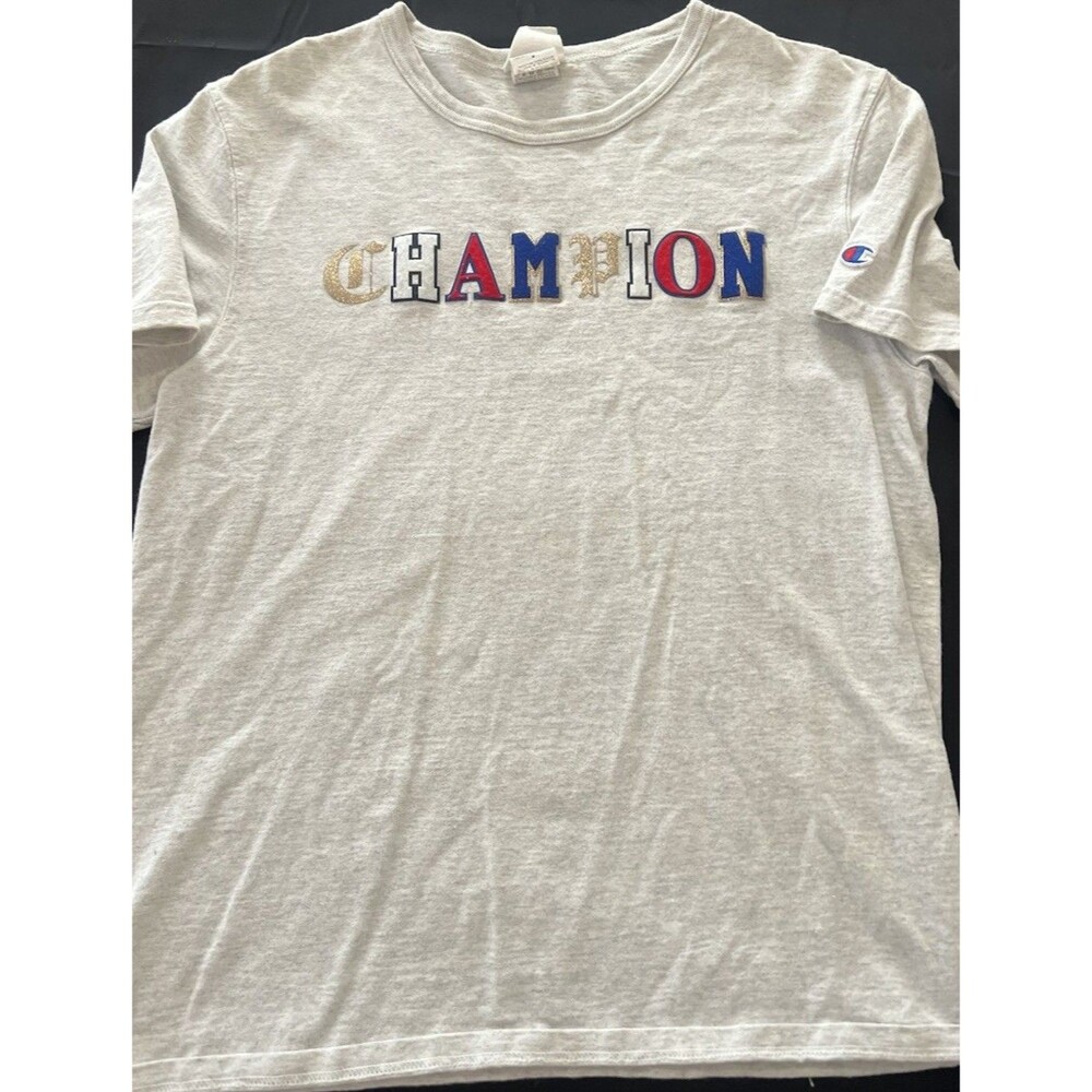 Champion T Shirt Size Medium Multi Font Logo
